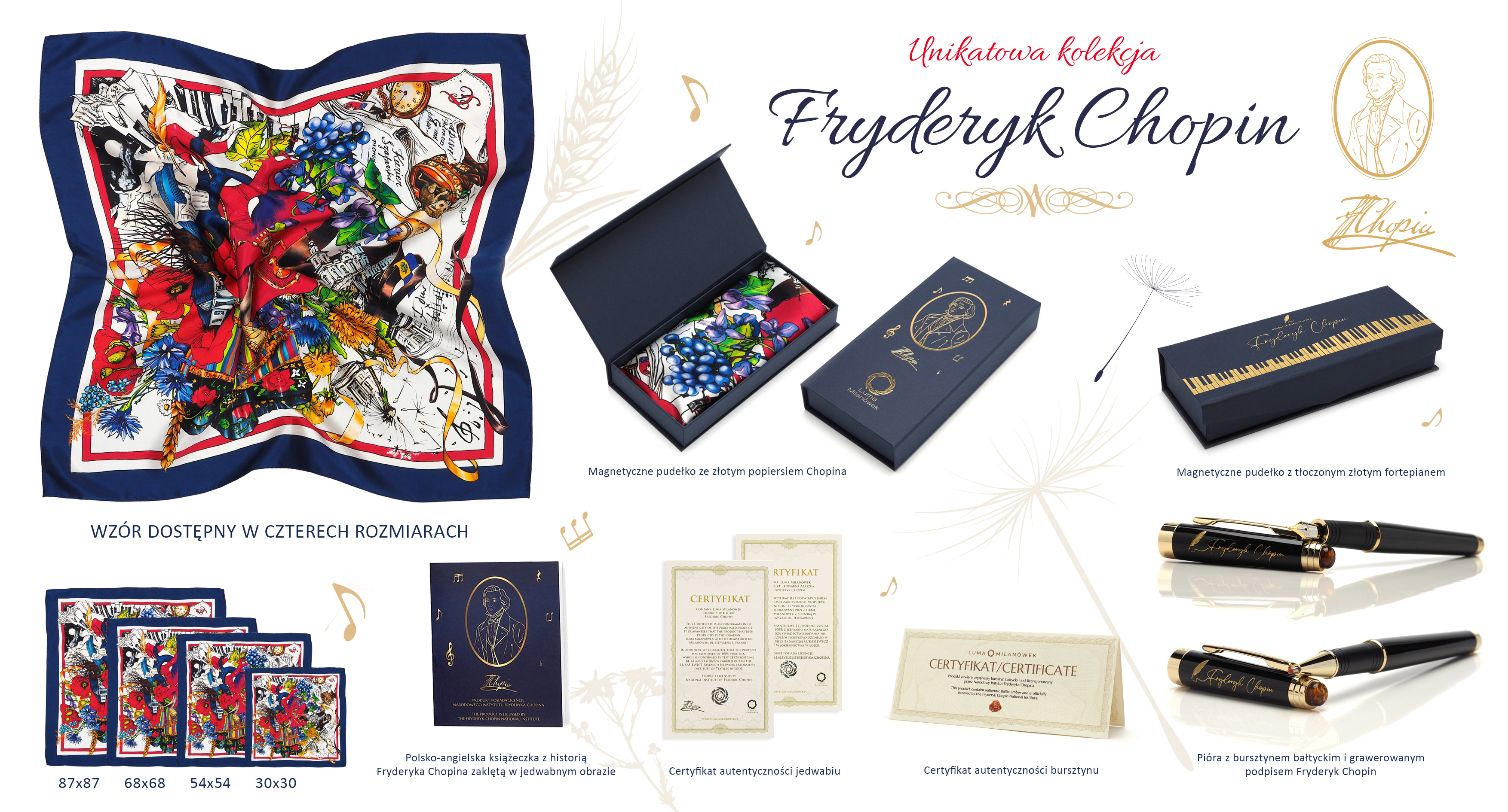 jedwabna kolekcja fryderyk chopin