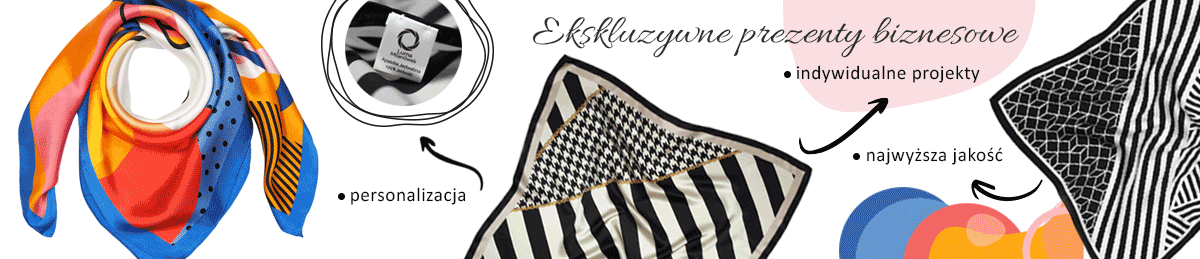 eleganckie prezenty biznesowe, personalizowane apaszki, personalizowane krawaty