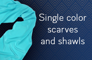 Single color scarves and shawls